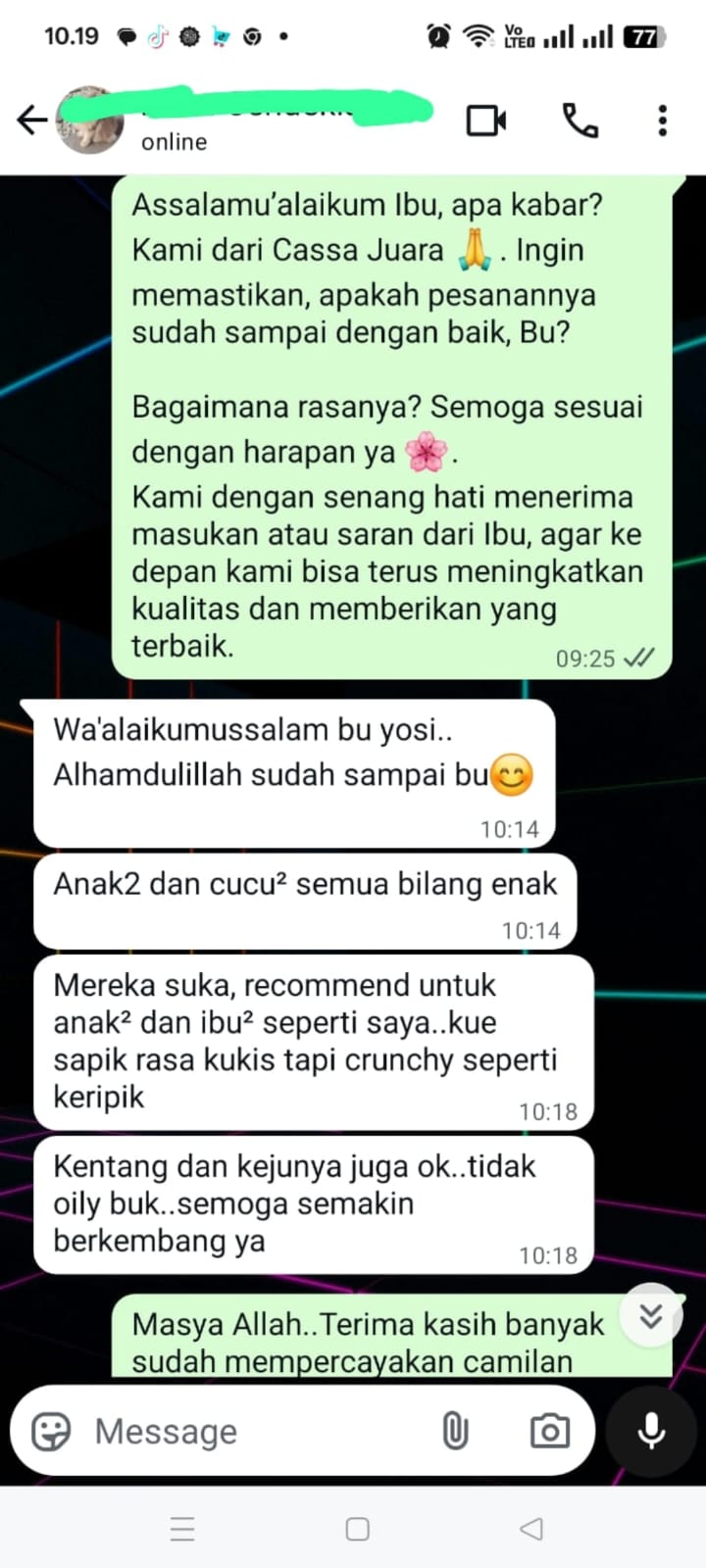 Foto Ibu Aminah